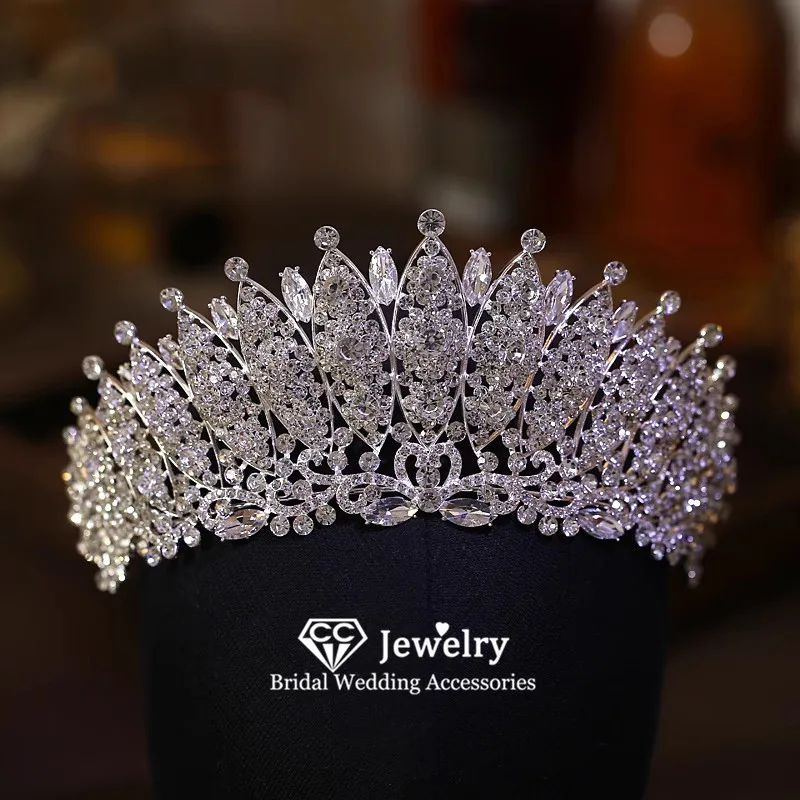 CC Crowns for Women Wedding Hair Accessories Bridal Headdress Engagement Jewelry 100% Handmade Luxury Coronets Prom Dress AN451