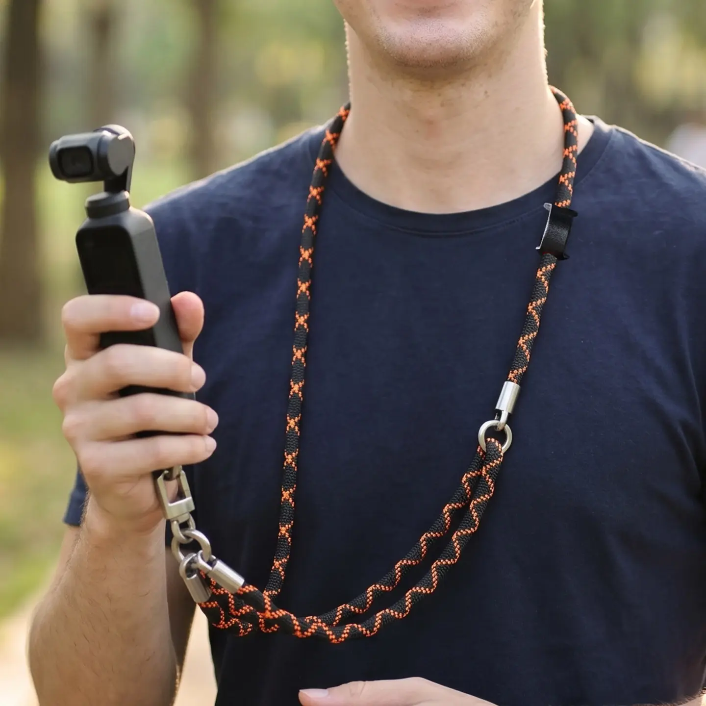 Universal Anti‑Lost Adjustable Camera Wrist Neck Strap with 1/4 Inch Screw Lanyard for DJI Pocket Insta360 GoPro Hero13 12 11 10