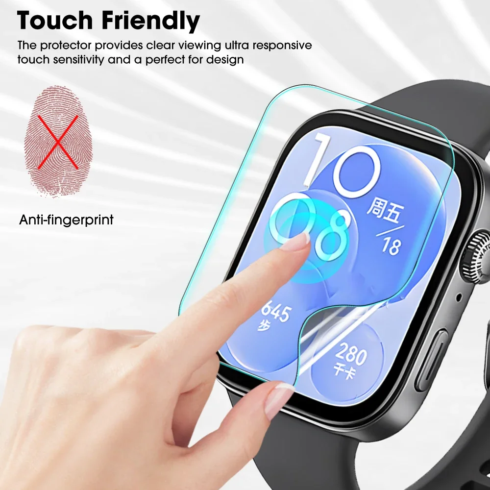 Dla Huawei Watch Fit 3 Smart Watch Ultra Clear ochraniacz ekranu dla Huawei Fit3 Anti Scratch Soft TPU Hydrogel folie pokrywa