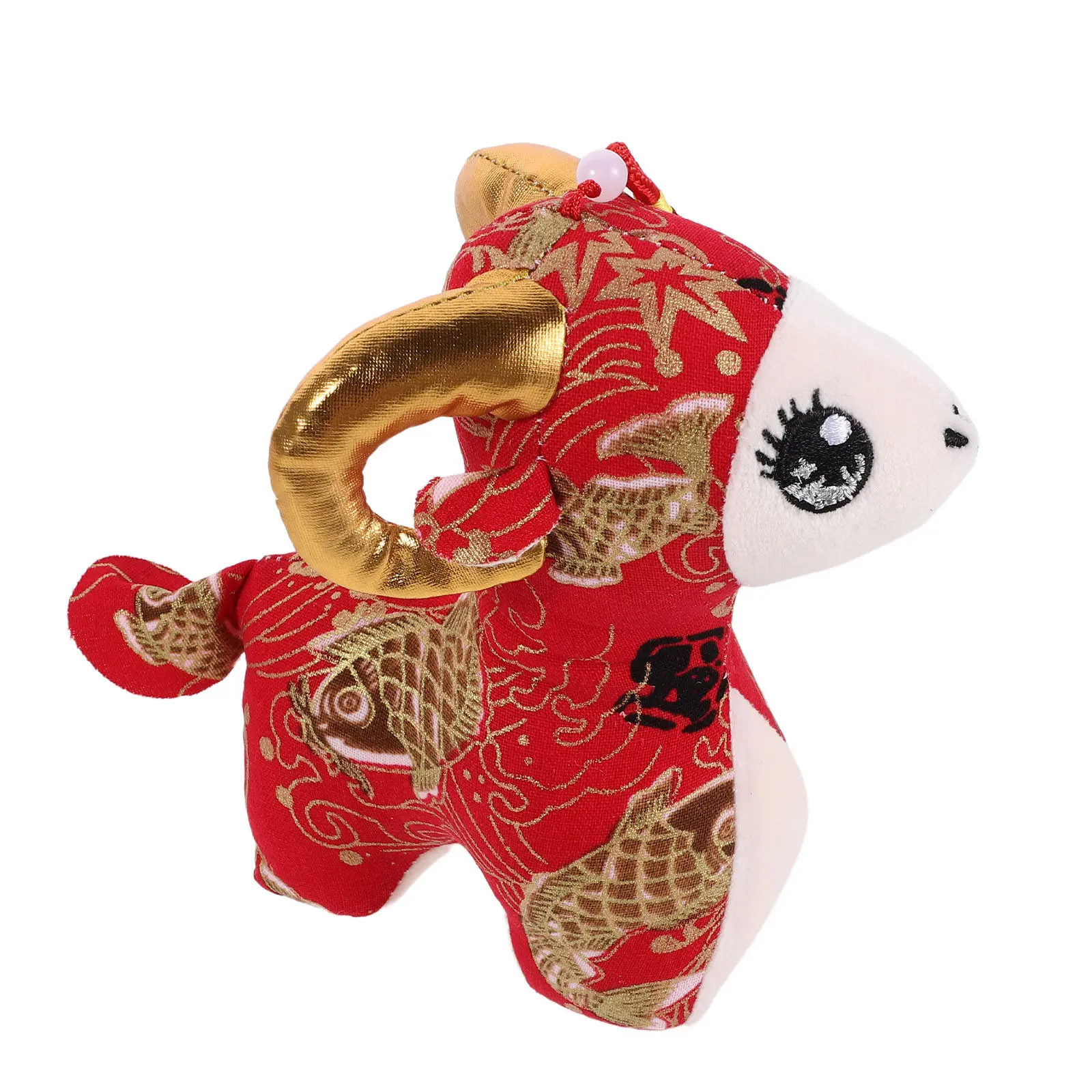 2027 Sheep Year Soft Figure Chinese Zodiac Goat Mascot Holiday Decoration Lucky New Year Gift 2027 Chinese Zodiac
