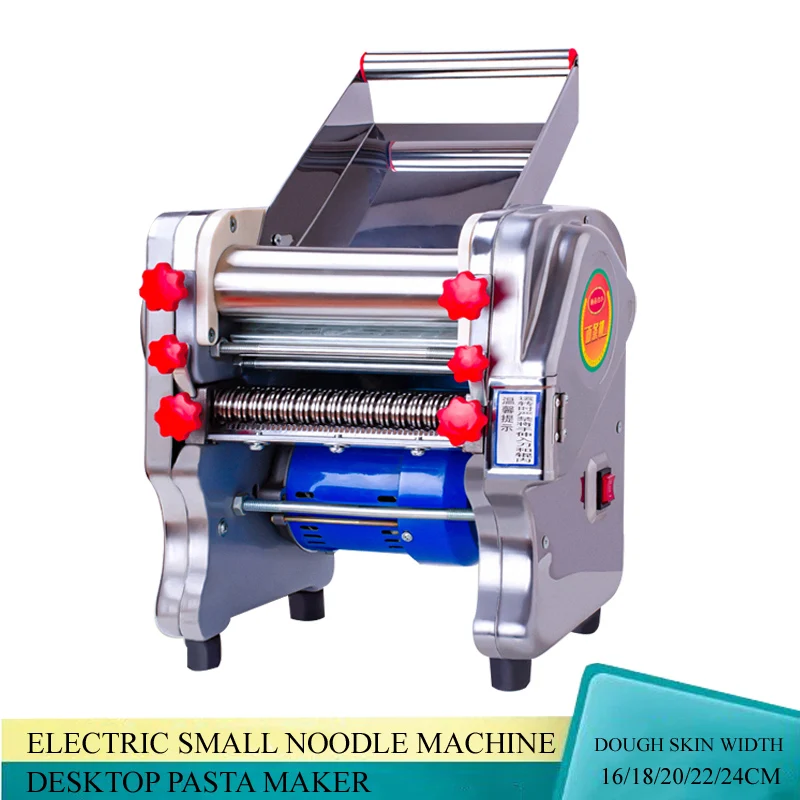 

Electric Noodle Press Machine Fresh Pasta Making Stainless Steel Dumpling Skin Maker Kneading Machine With Knife