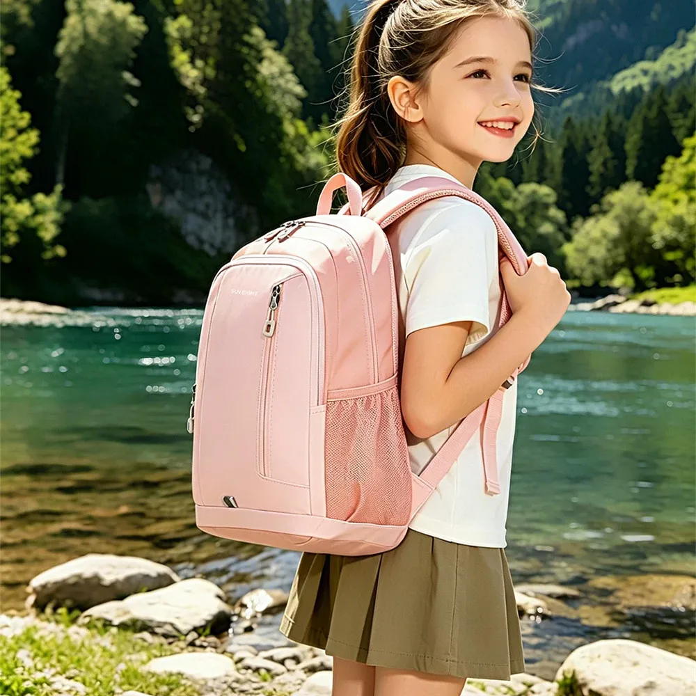 Sun Eight Orthopedic School Bag Boy Girl Mochila Escolar Travel Leisure Primary Student Shoulder Backpack Large Capacity Light