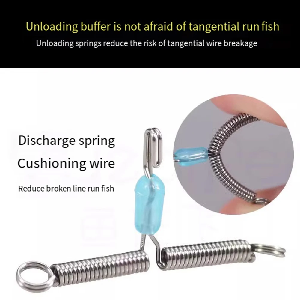 26.6*15.5 مللي متر تصميم مضاد للتشابك خفيف الوزن مقاس واحد يناسب معظم السنانير يمنع تشابك الخطاف لملحقات الصيد