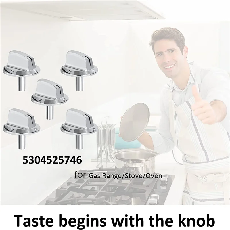 ترقية حزم knobs5 5304525746   بدائل مقابض موقد الجذعية الطويلة، متوافقة مع مقابض فرن نطاق موقد الغاز