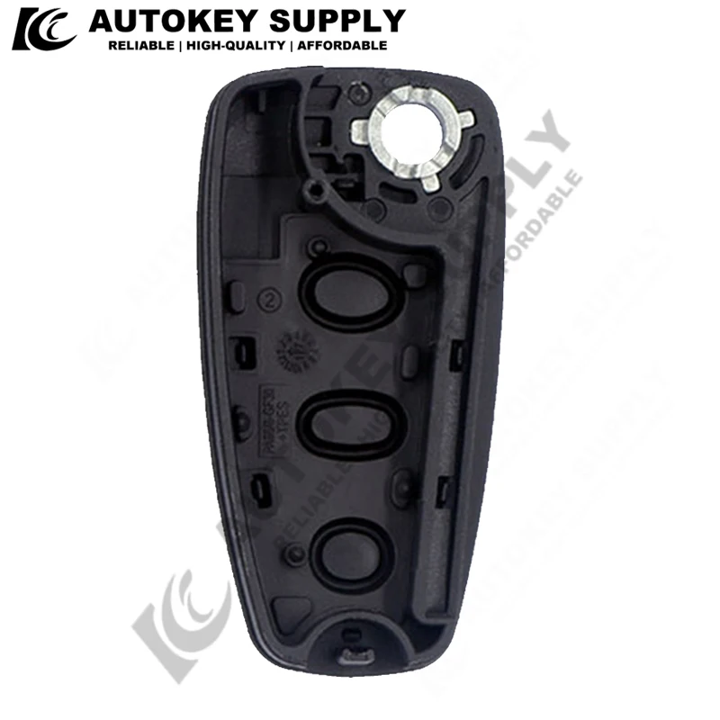 AutokeySupply AKFDF109 3 Buttons Flip Key Folding Car Remote Key Shell For Ford Focus Mk1 Mondeo