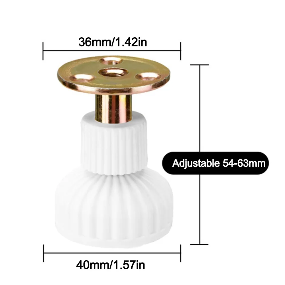 Metal Furniture Legs Adjustable Replacement Cabinet Legs Anti Scratch Wear-resistant Nightstand Storage Box Leg