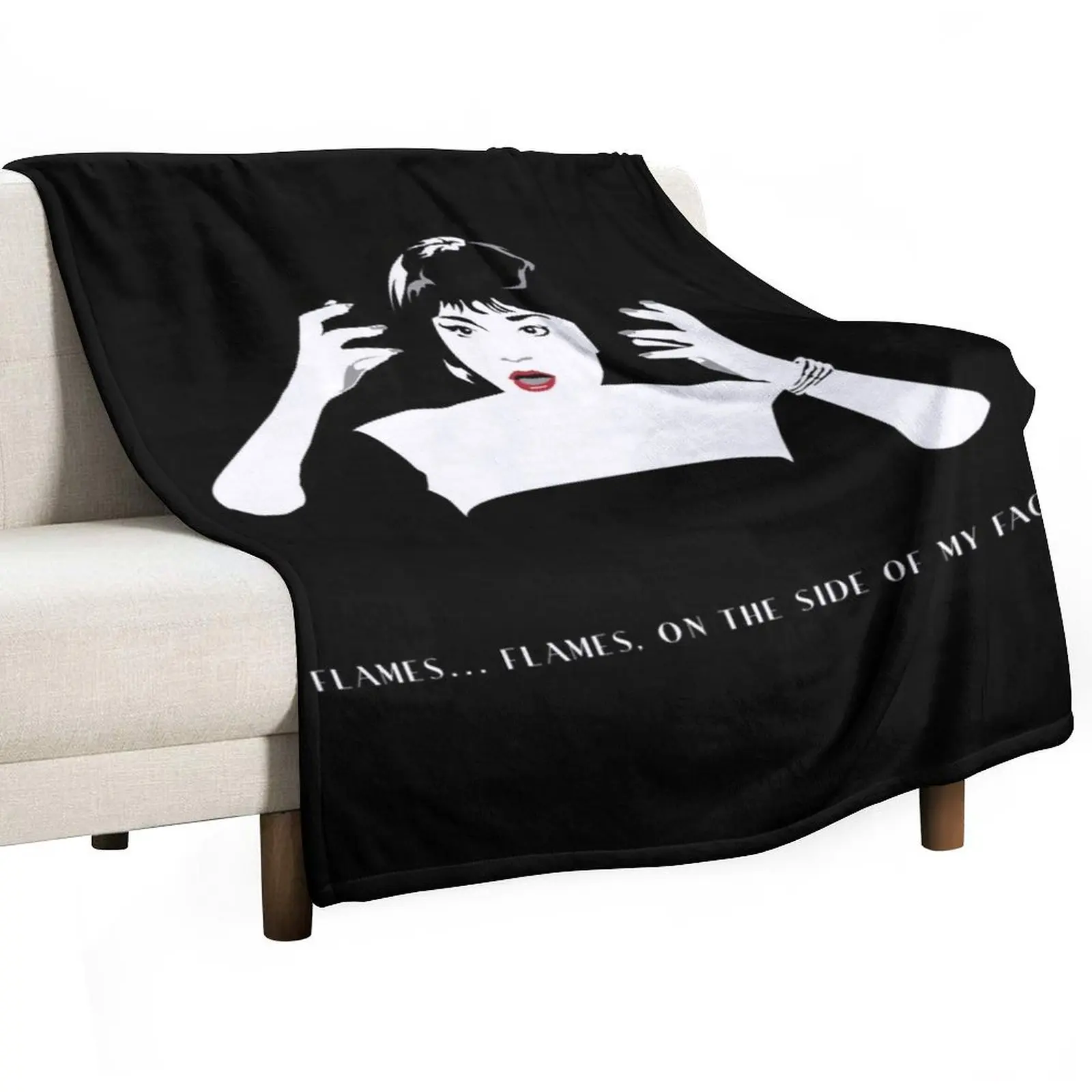

Flames On The Side Of My Face Throw Blanket For Decorative Sofa Bed Furry Fashion Sofas Blankets