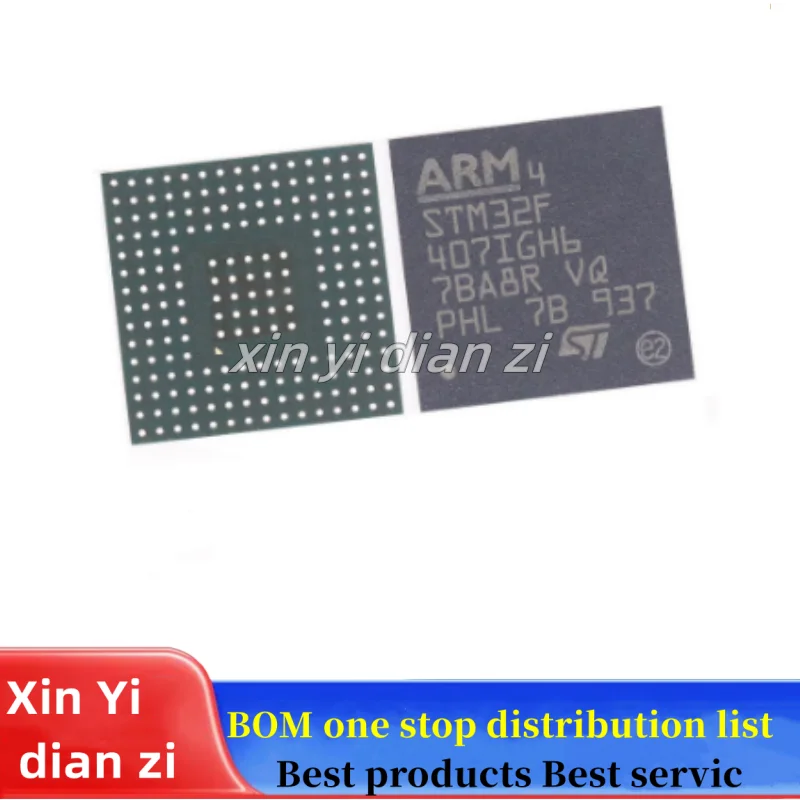 1pcs/lot STM32F407IGH6 BGA176 32-bit microcontroller ic chips in stock