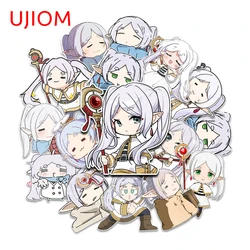 UJIOM 13cm Frieren Chibi Cartoon Wall Stickers Waterproof Graffiti Baby Nursery Room Decal Decoration Chambre Accessories