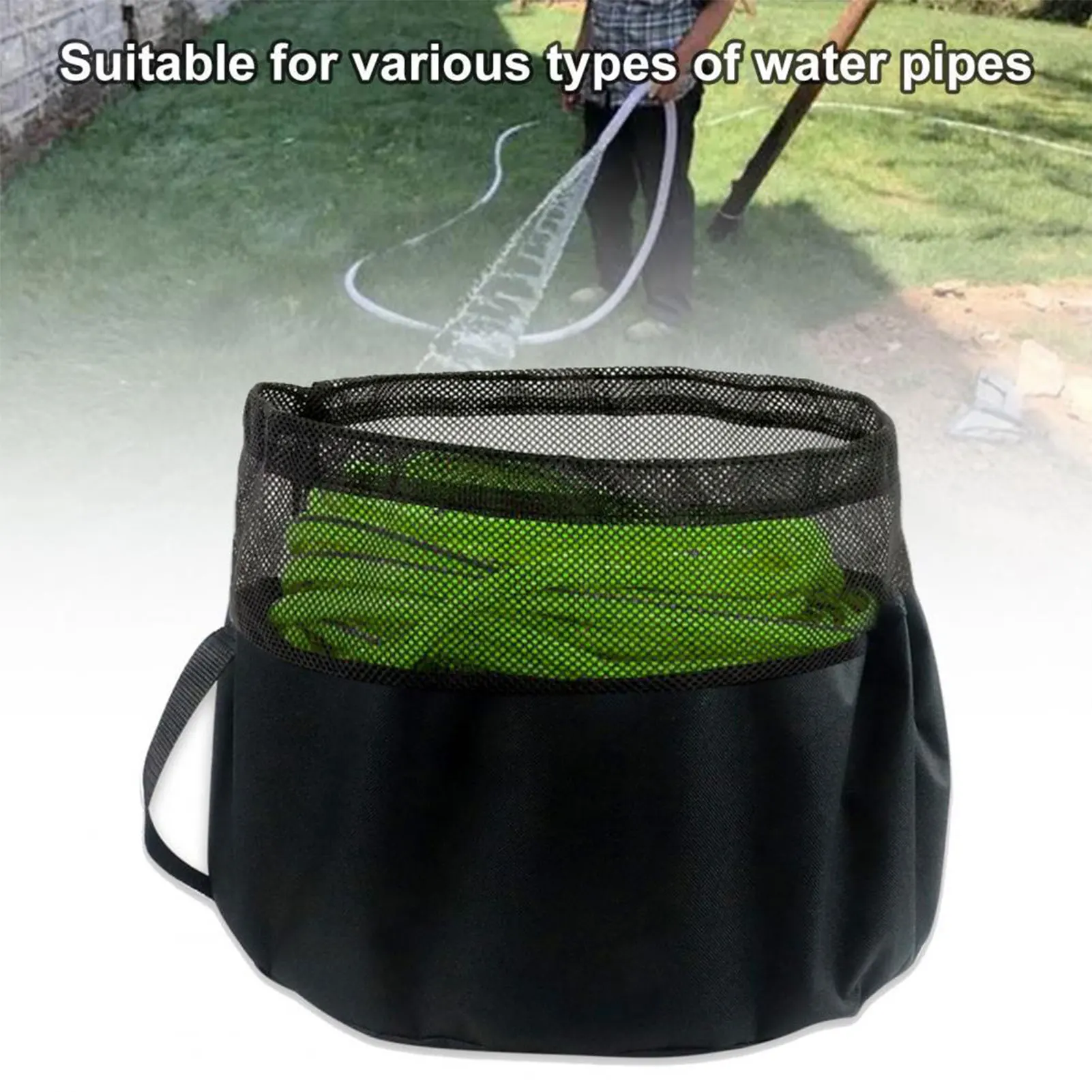 Portable Garden Water Hose Bag Drawstring Closure Storage Bag for RV Equiment Tool Storage