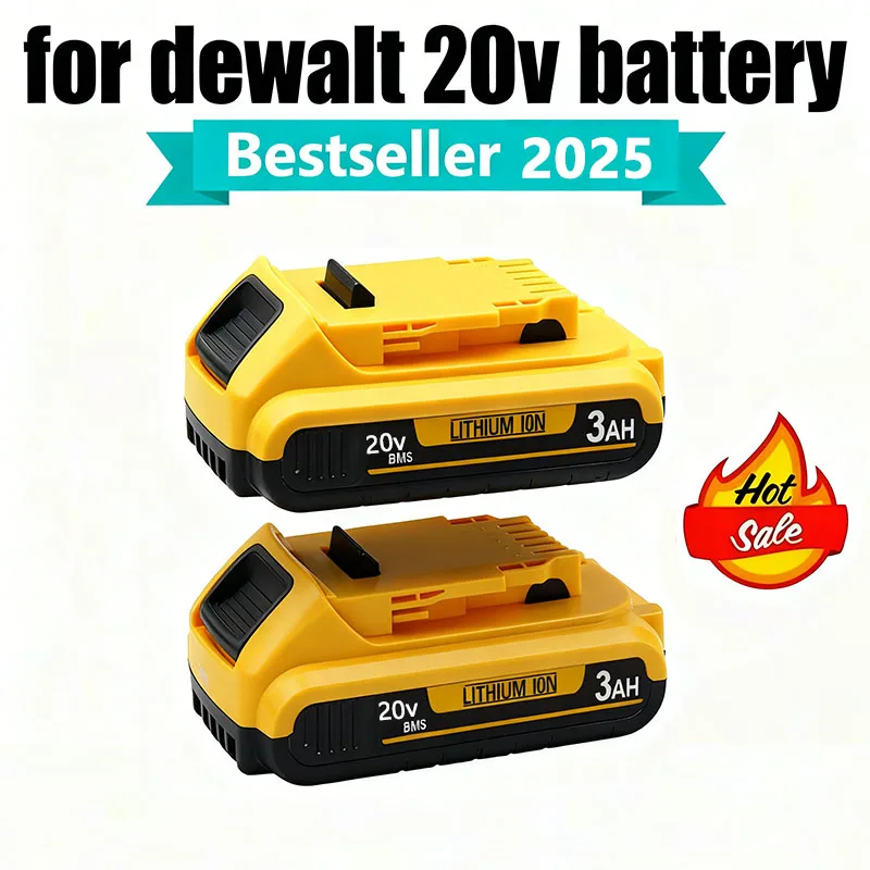 3AH Original for DEWALT 20V Battery Pack for Power Tools DCB606 DCB205 DCB206 DCB205，DCB184，DCB200  
