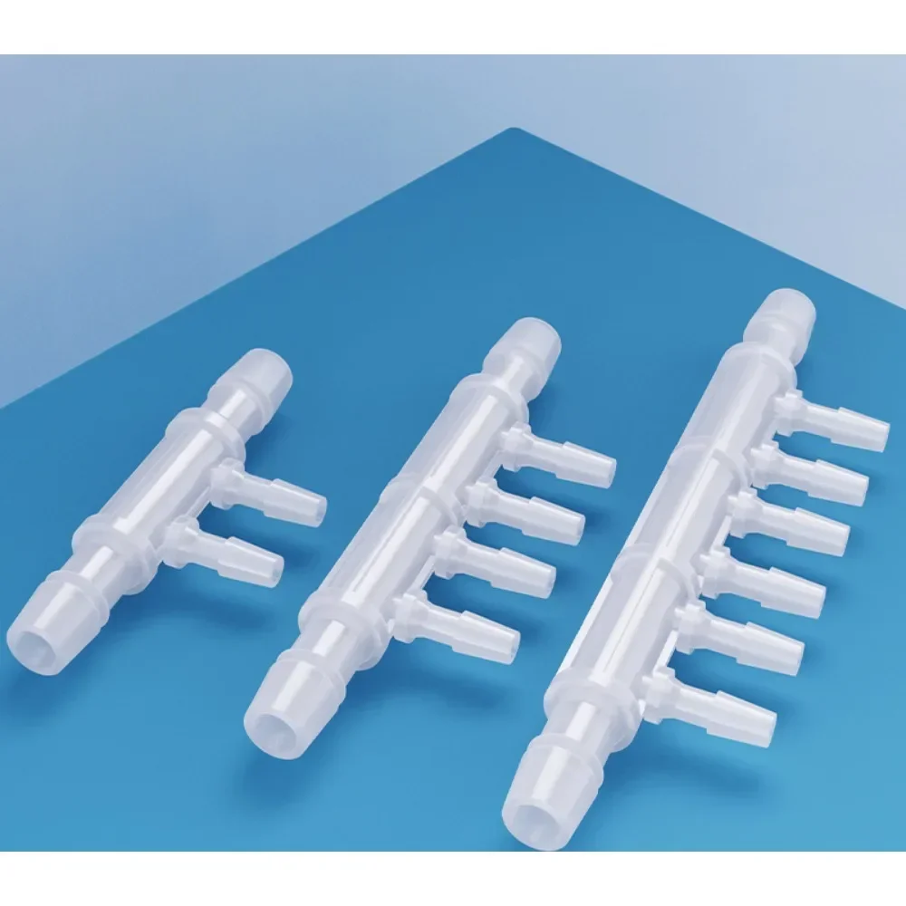 Plastic Hose Barb Pagoda Joint Equal Diameter 4 way / 6 Way Water Distributor Four-way/six Way/eight Way Splitter