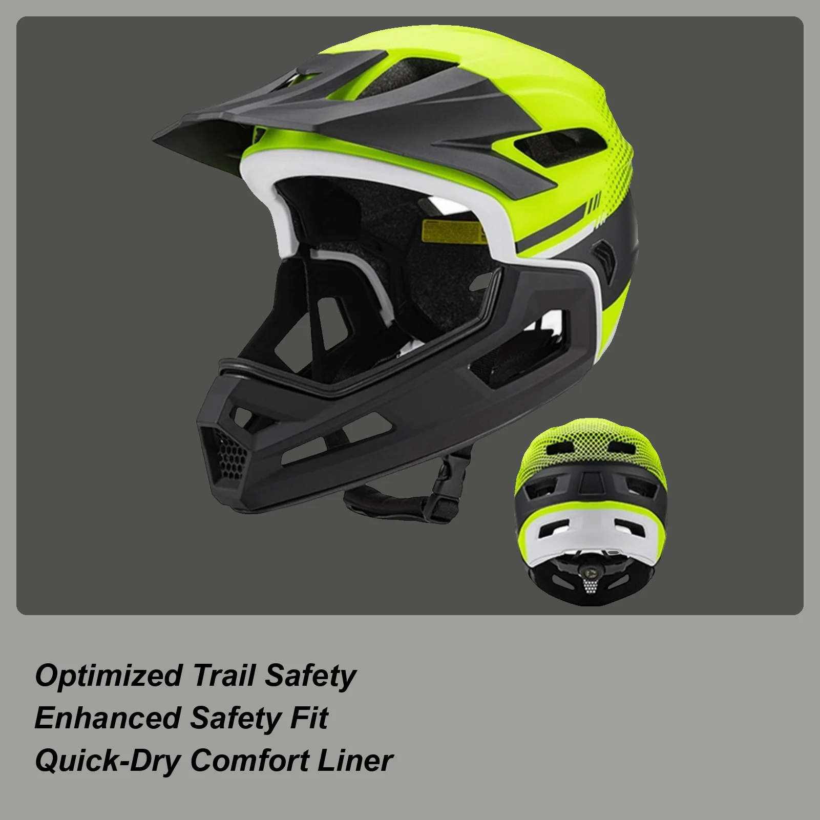 

Bike Helmet Full Face Biking Head Protection Cycling Protective Helmet For Bicycle Motocross Motorcycle Scooter Mountain Racing