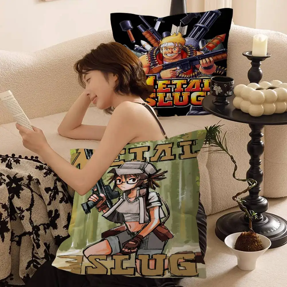 

Game Metal Slug Cushion Cover Car Throw Pillow Case For Sofa Car Christmas Gift 40x40cm 45x45cm