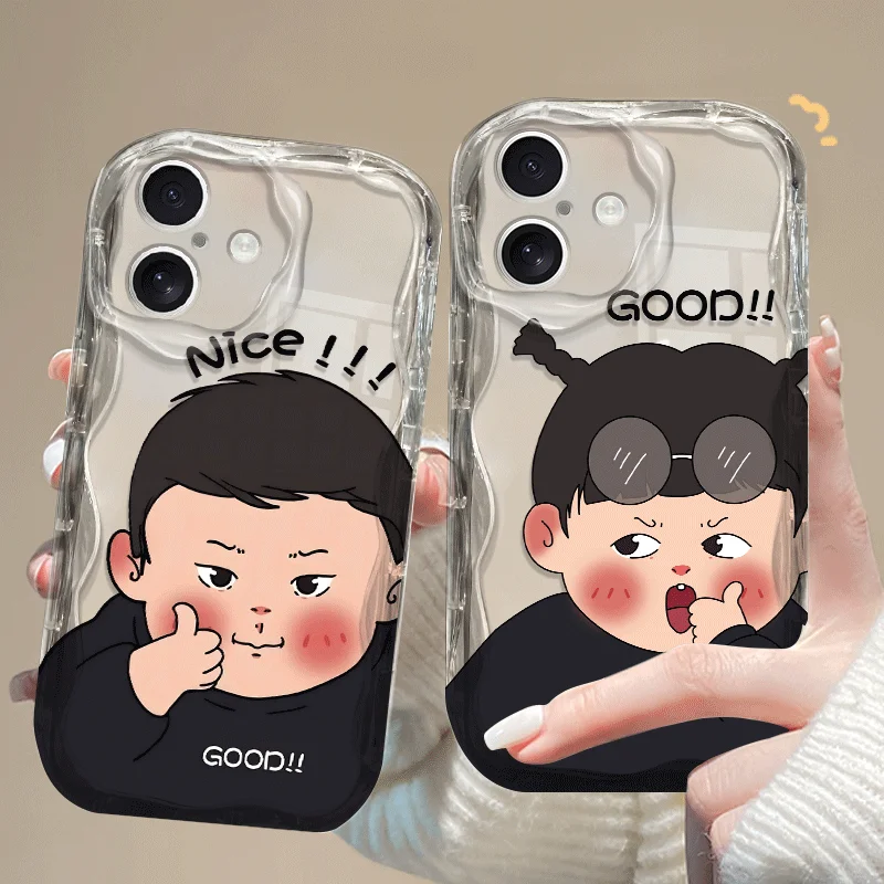 Étui flexible en TPU pour Honor 600 Pro, housse de protection antichoc, motif garçon et fille, Fundas