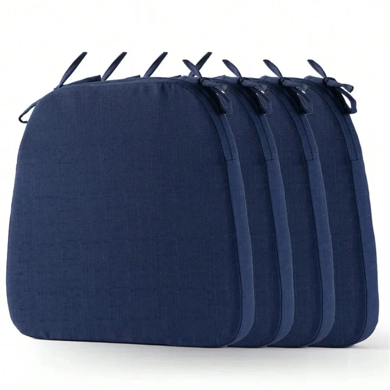 Kitchen Dining Chair Pads with Ties Non Slip Soft Comfortable Office Seat Cushion Washable Floor Chair Cushion