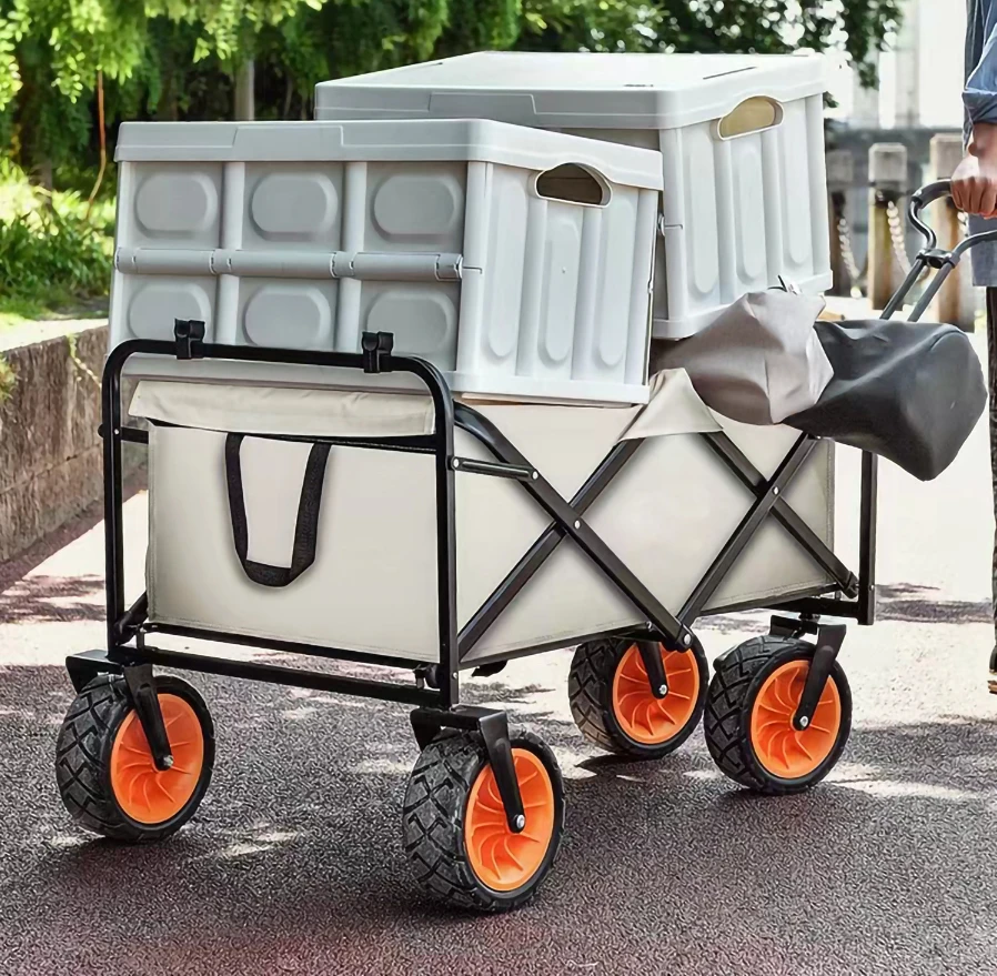 Camping Cart Camping Trailer Outdoor Folding Extra Large Camping Cart Small Cart