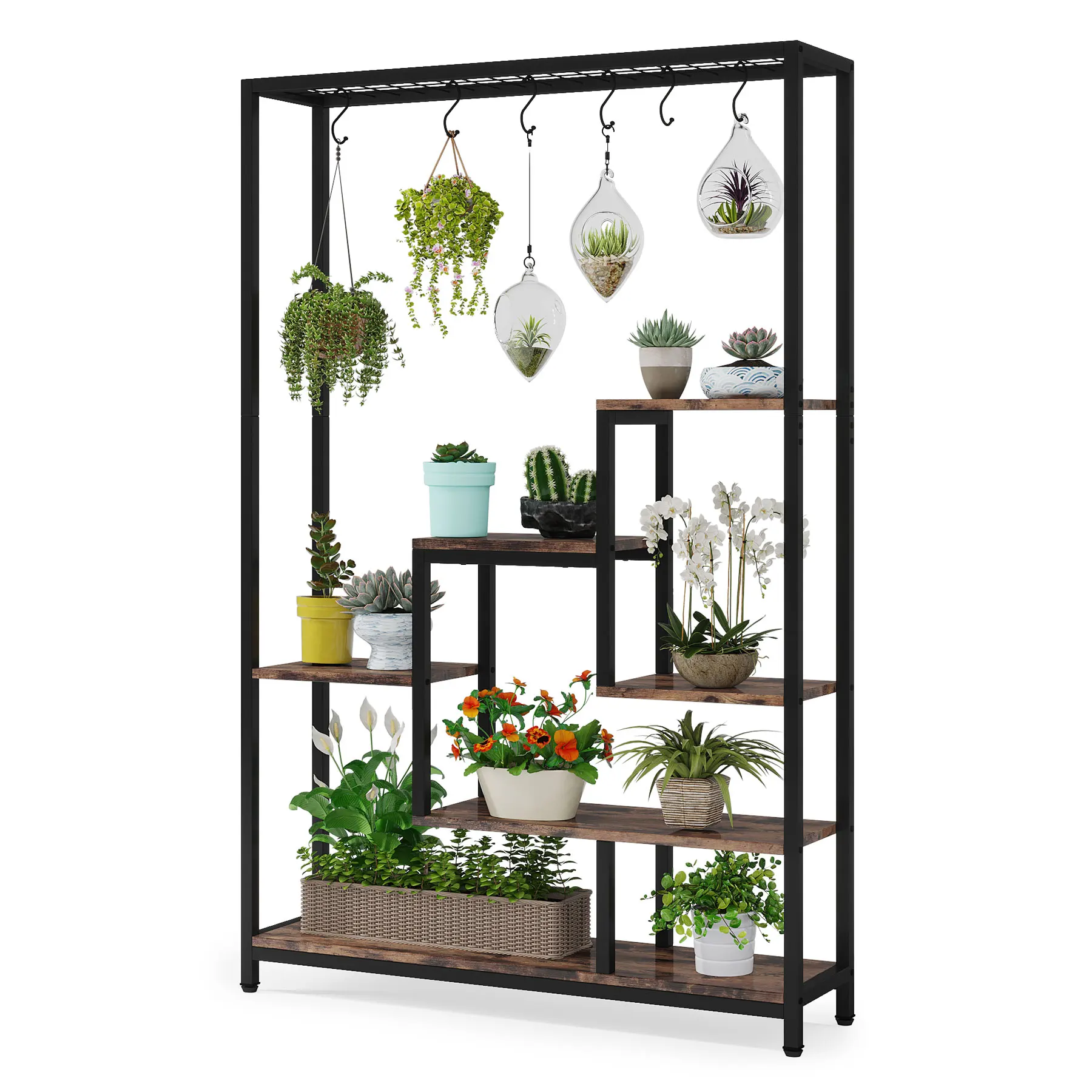 

#ji Tribesigns 5-Tier Tall Indoor Plant Stand 70.9 Inches Large Metal Plant Shelf For Garden Display Rack