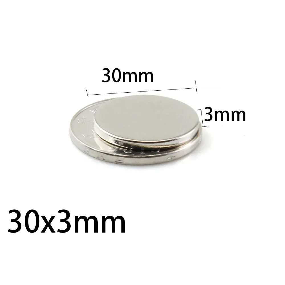 N52  30x2 30x3 30x4 30x5 Strong Disc n35 Motor Neodymium Magnet Round Magnets Search Plate Strong Motor Fridge Customised 30*3