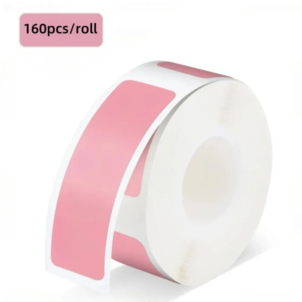 160pcs/Roll Portable Waterproof Label Sticker，12*40mmSelf-adhesive Colorful Label Stickers Printable Thermal Paper Suitable for