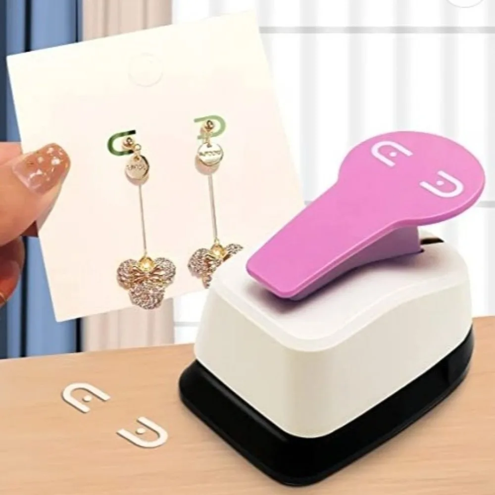 Precision Earring Display Card Hole Punch Portable Design Multifunctional Handmade Paper Punchers Professional Grade