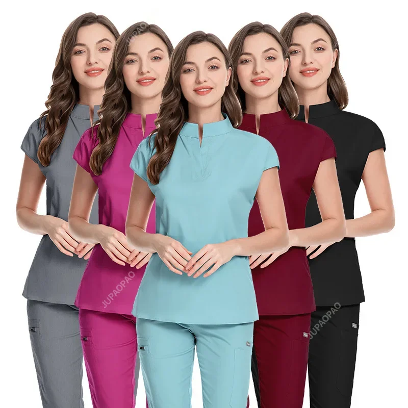 Medical Uniform Women Scrubs Sets Tops Pant Surgical Gowns Nurses Accessories Pet Shop Doctor Beauty Spa Salon  Clothes