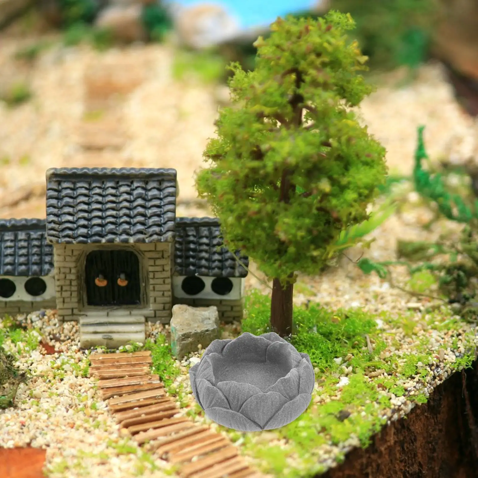 Base Zen Mini statua da giardino Accessori per ornamenti bonsai Decorazioni per acquari Figurine Statuetta di paesaggio creativo in miniatura