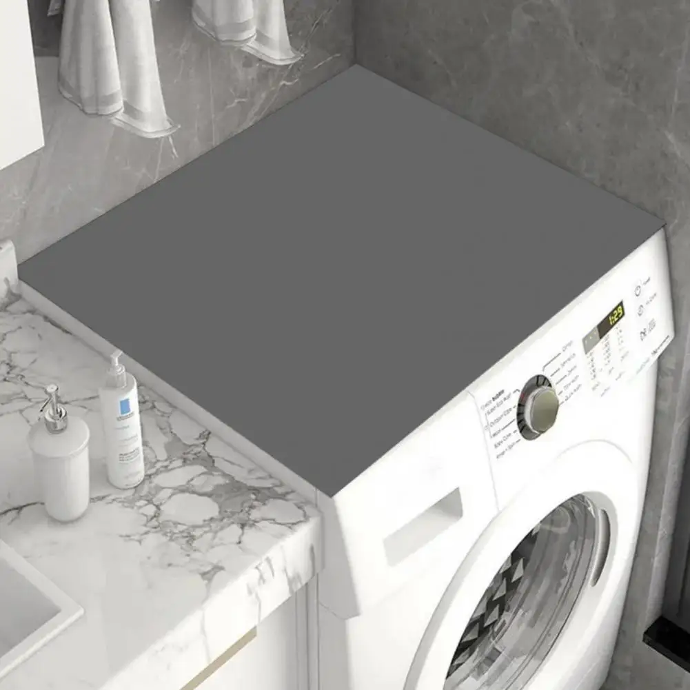 60*60cm Washing Machine Cover Dustproof Water Absorbent Microwave Oven Protecor Fridge Top Mat Table Pad Bedstand Desktop Mat