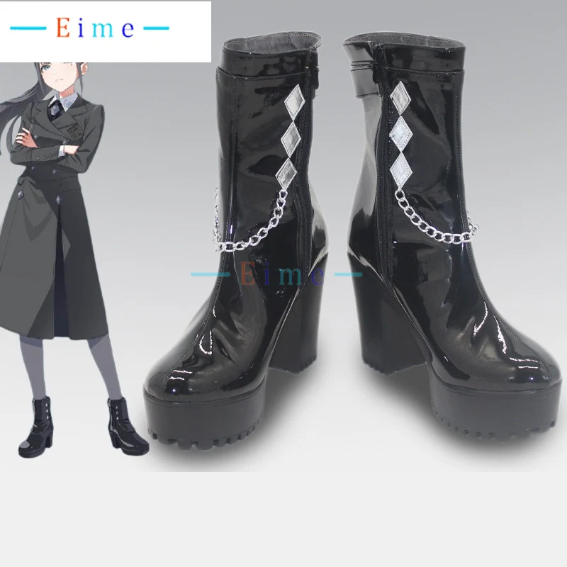 

Amaya Tsubame Cosplay Shoes Black Boots Game Accessories Halloween Party Role Play Shoes Custom Made