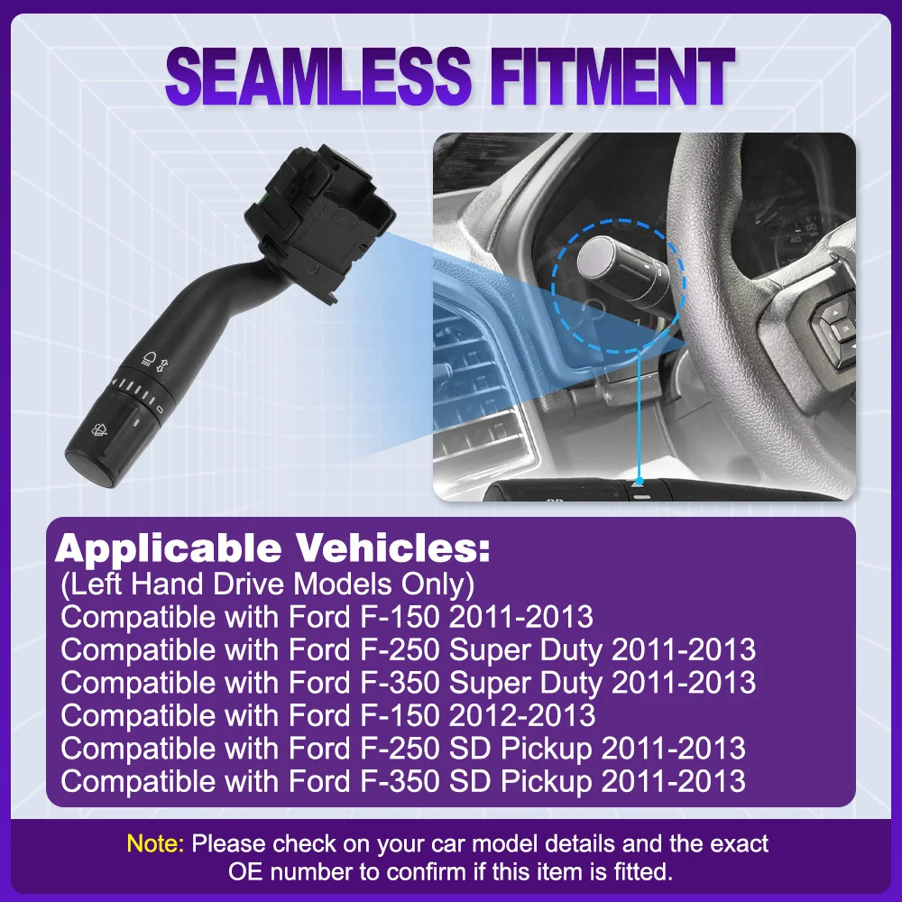 

For Ford F-250 F-350 Super Duty 2011 2012 2013 Car Headlight Fog Light Turn Signal Switch