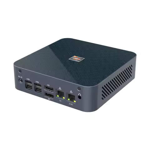S500+ AMD-Ryzen Mini PC R7-6810U Windows11 Pro Dual LAN SSD Gaming PC HD DP Type-C WiFi Desktop Computer