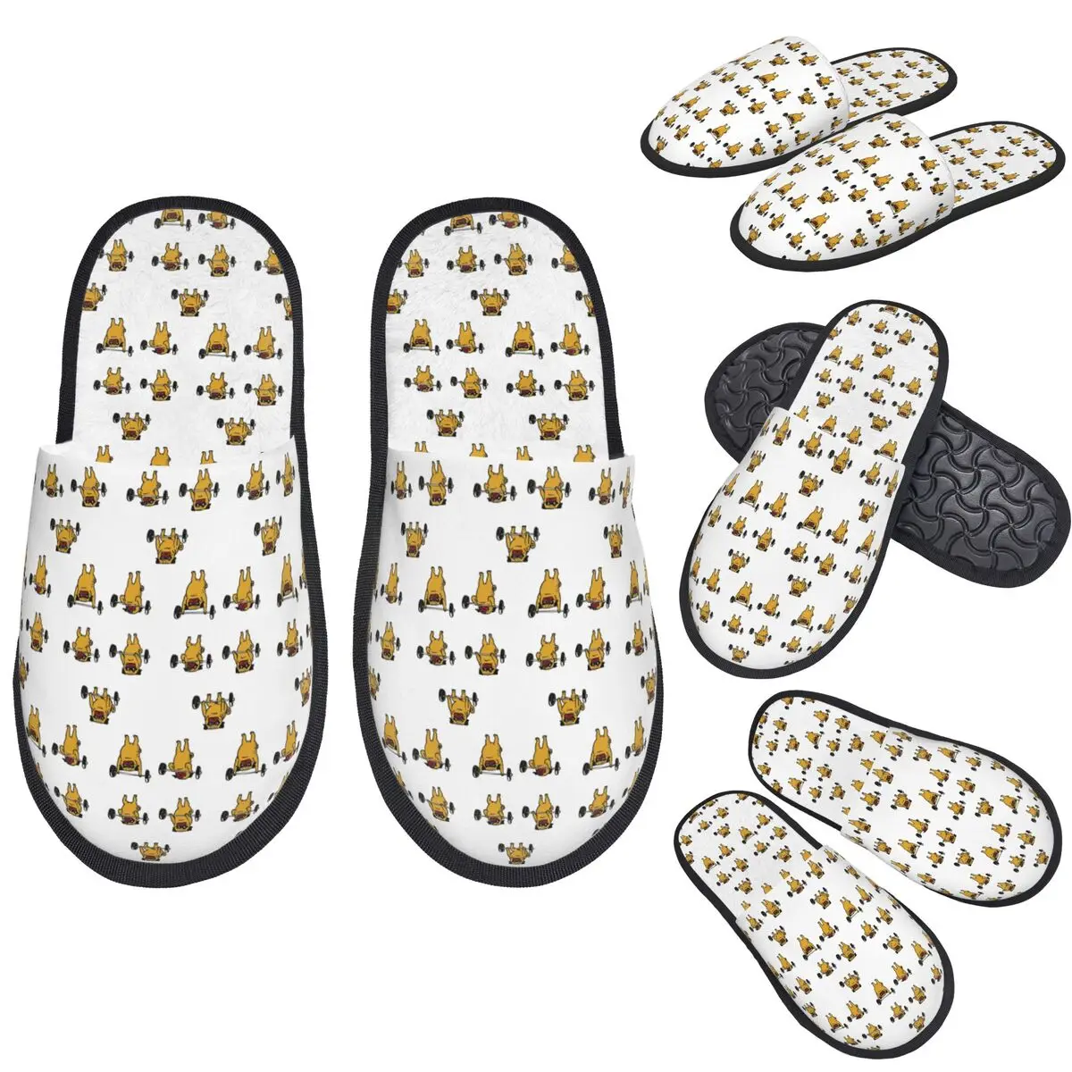 

Custom Clean And Jerks Pug Slippers Memory Foam Warm Soft Women House Slipper Bedroom Cozy Shoes