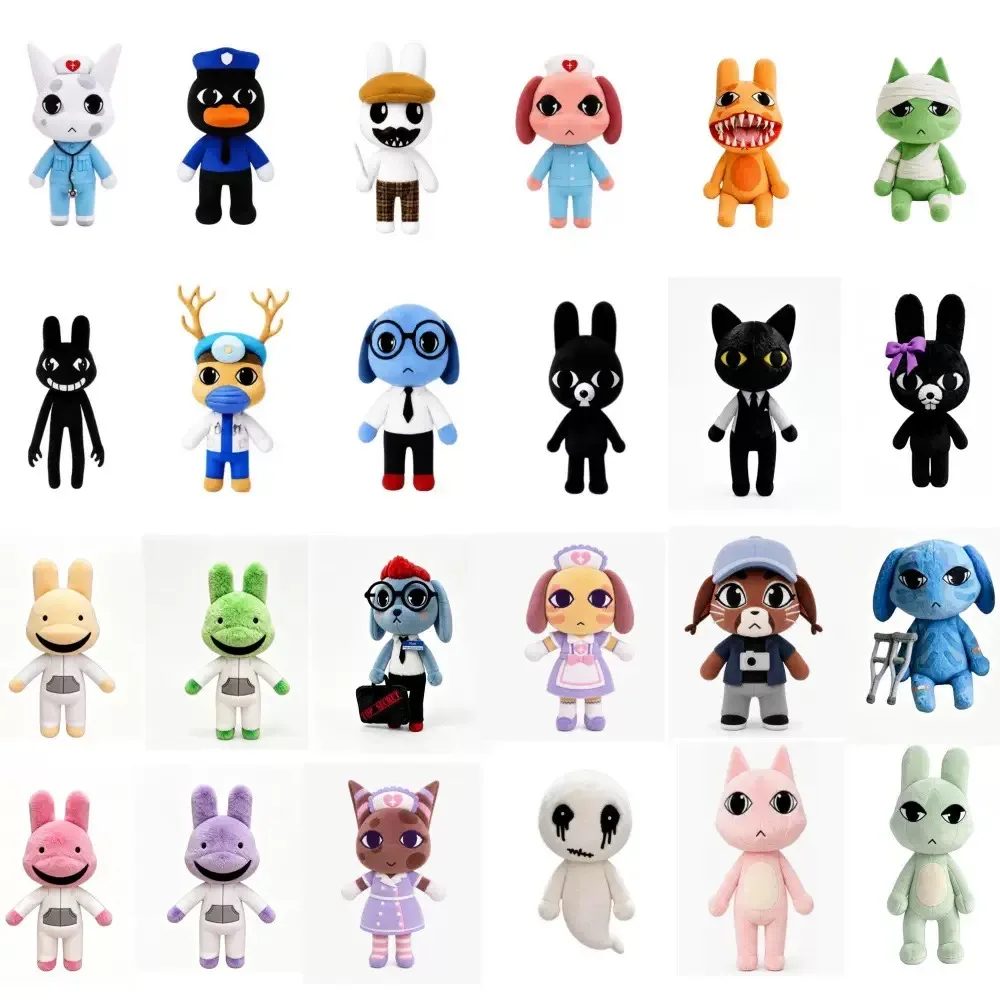 Peluche Animal Hospital : Anomalies du jeu d'horreur Animal Hospital - Chat, Chien, Pingouin, Lapin - Accessoires Animal Hospital - Cadeaux d'anniversaire