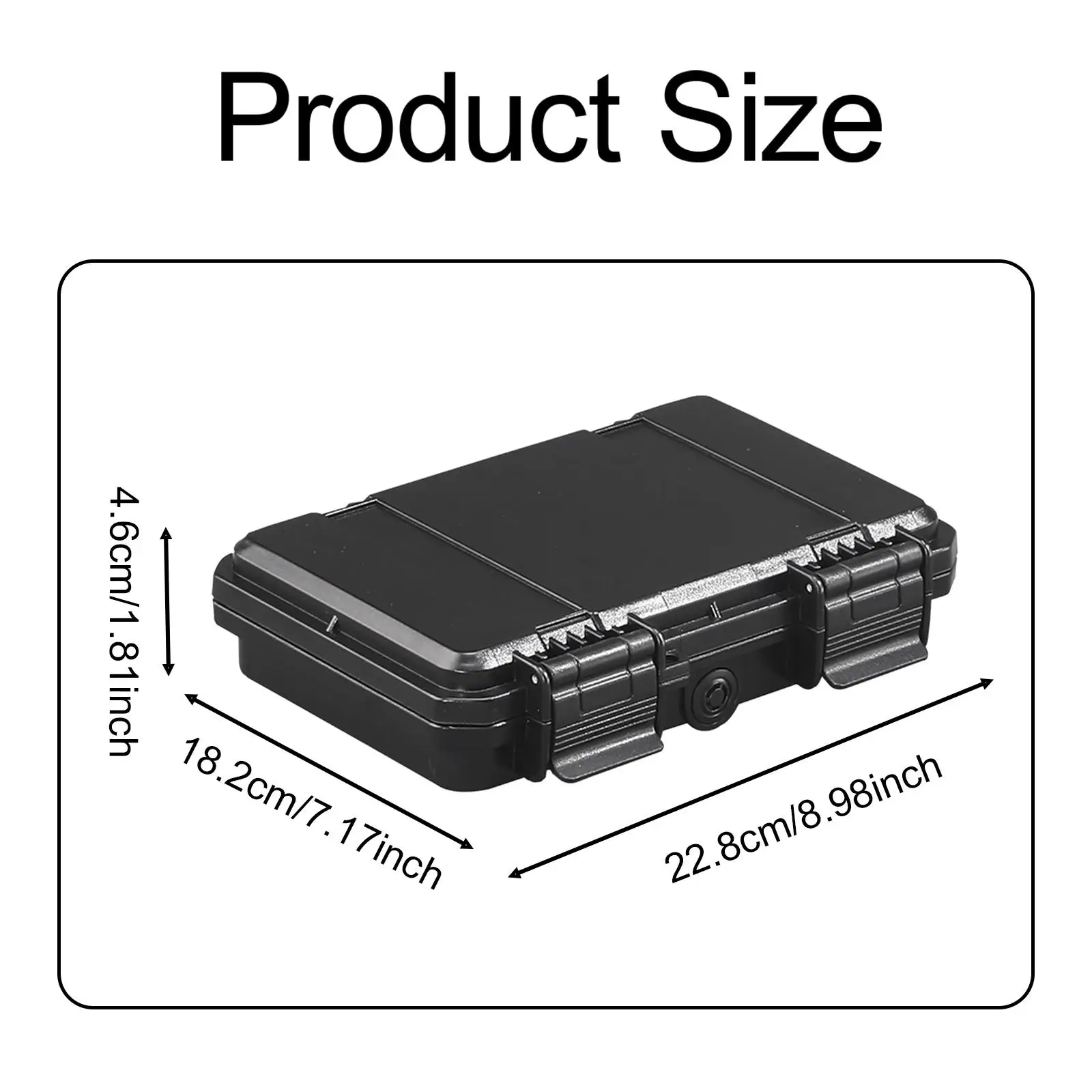 Hard Case with Sponge Pad Compact Toolbox for Electronics Travel Instruments