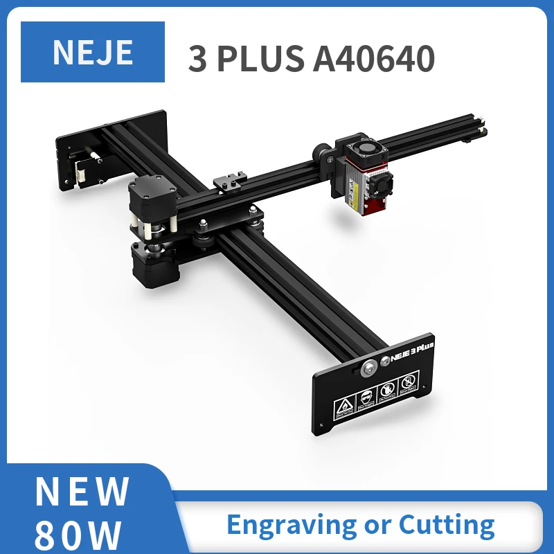 NEJE 3  Plus 255 x420 mm Laser Engraving Cutting Machine With 32-Bit Motherboard 40w 80W Laser Printer CNC Router Laser Engrave