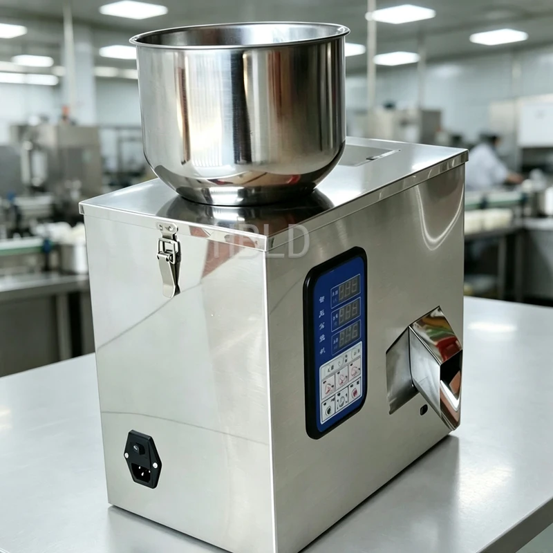 Sturdy Desktop Automatic Filling Machine, Advanced Intelligent Weighing Filler For Dry Grain Packing