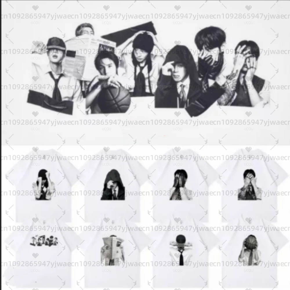 

Футболка с индивидуальной нашивкой-именем для мужчин и женщин, белая, World Tour 2026, Fun V Jimin, фанатская атрибутика, аксессуары