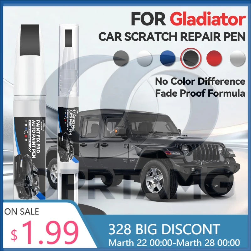 

Ручка-карандаш для ремонта автомобильной краски, для Jeep Gladiator, для удаления царапин, DIY, автоаксессуары, черный, PX8