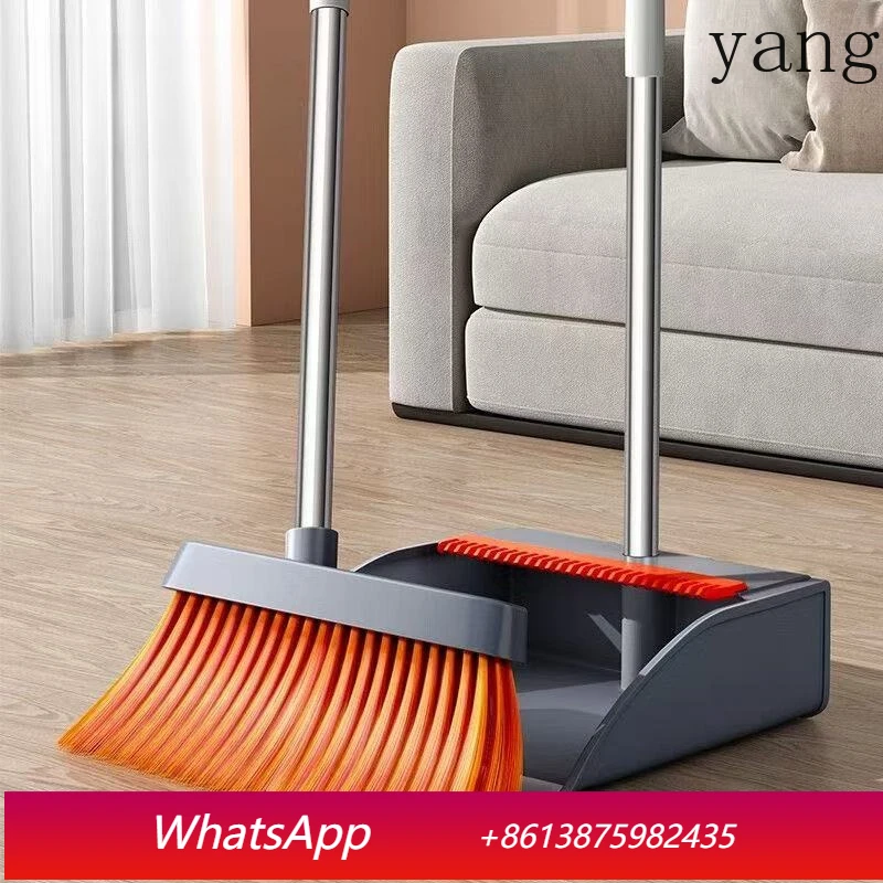 

LTT soft hair broom dustpan set does not wrap hair, easy to store cleaning tools