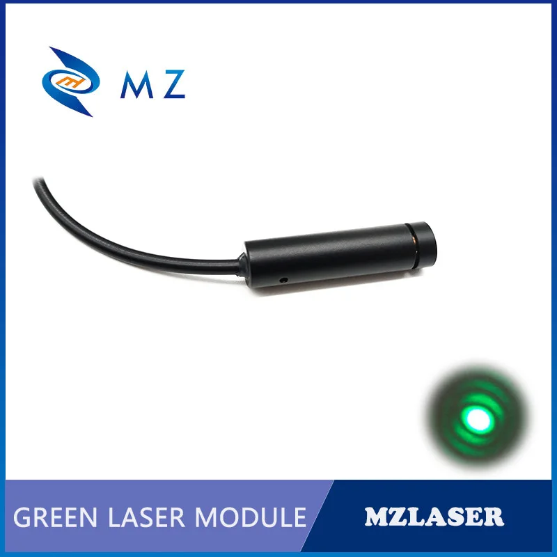 Adjustable Focusing D10mm 520nm 5mw 10mw 15mw PMMA Lens Green Dot Laser Module with DC Cord + Power Supply