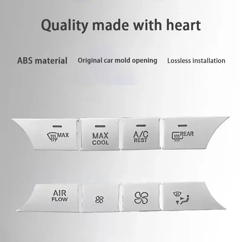 

For Mercedes Benz ML GL GLE GLS W166 X166 Car Air Conditioning Window Lift Frame Volume AC Button Cover Steering Wheel Sticker