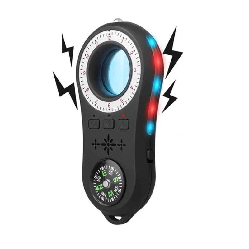 Détecteur Anti-espion LED Infrarouge, Traqueur de Caméra Cachée, Anti-écoute, Localisation dans les Hôtels, Alarme de Sécurité 2021