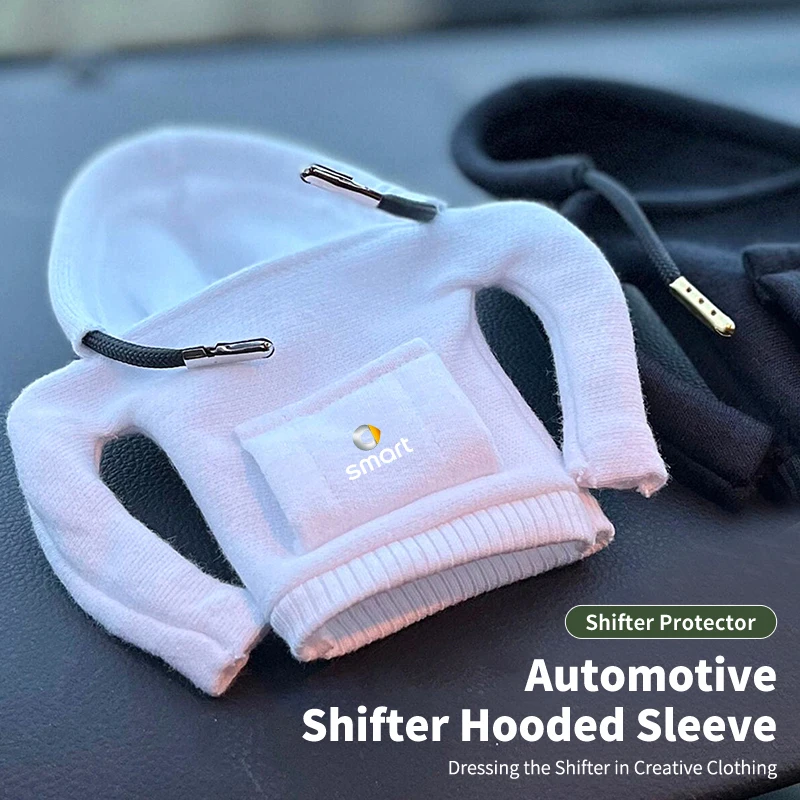 Automotive Shifter Hooded Sleeve Shift Cover Lever Interior Decor For Smart Fortwo 451 450 453 Forfour EQ Cabrio Crossblade