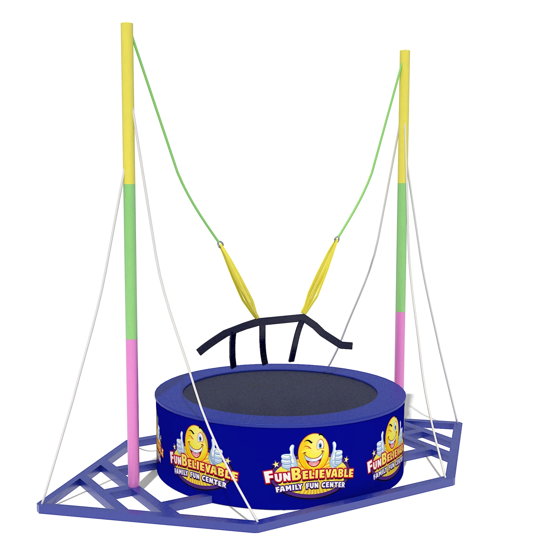 Best Outdoor Exciting Bungee Trampoline Round Jumping Exercise Equipment