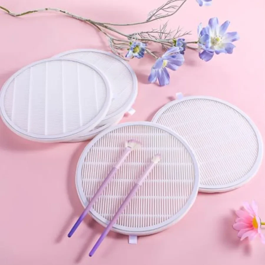 6 szt. Filtrów do odsysania pyłu paznokci wielokrotnego użytku do systemów odsysania pyłu w salonach paznokci, konstrukcja zapobiegająca rozlewaniu, wysoka wydajność filtracji