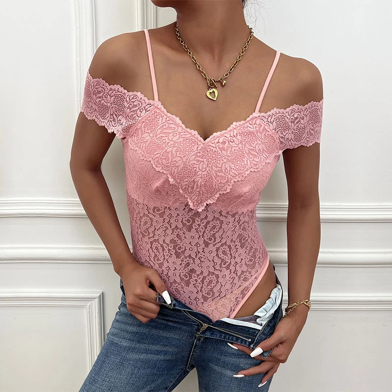 2025 verão moda feminina suspensórios cor sólida macacão de um ombro