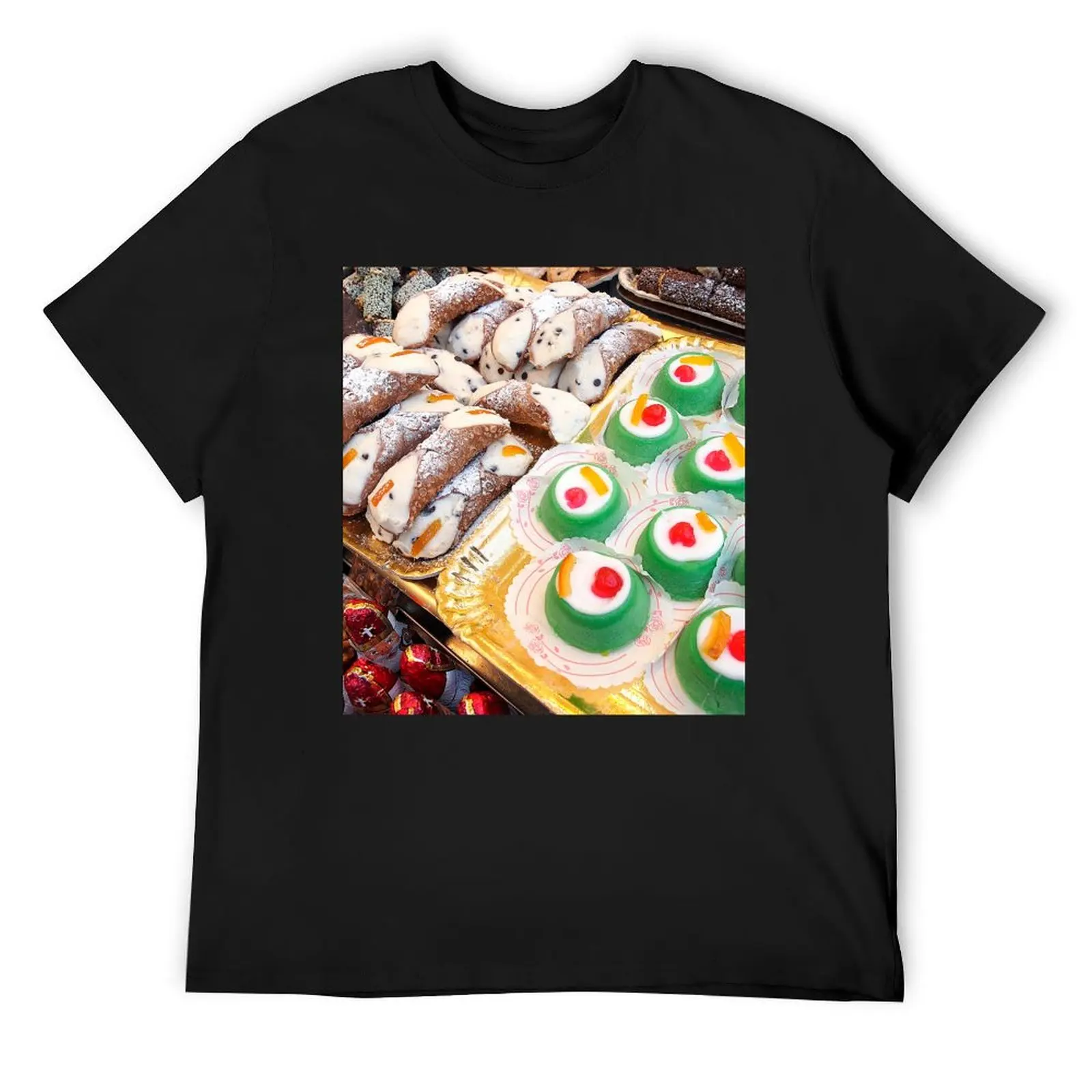 Sicilian cannoli and cassata T-Shirt customs design your own graphic shirts plain t shirts men