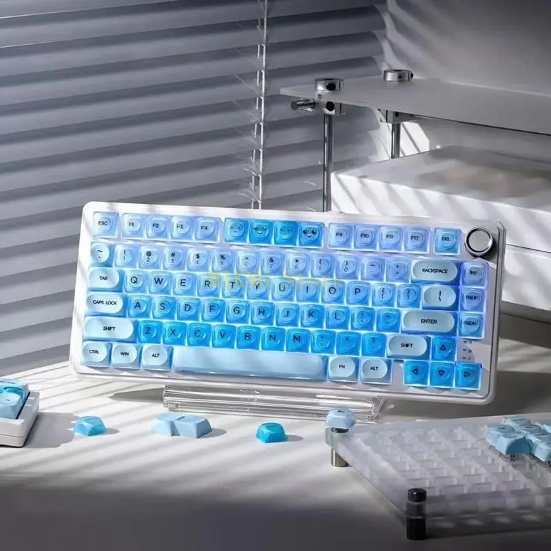 132Key PBT+PC Lipstick Keycaps Smooth Touches AntiFingerprint For Various Layouts Best Sale