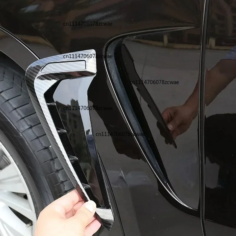 For BMW X5 F15 X5M F85 2014-2018 ABS Chrome/Black/Carbon Fiber Car Shark Gills Side Fender Vent Stickers Car Accessories