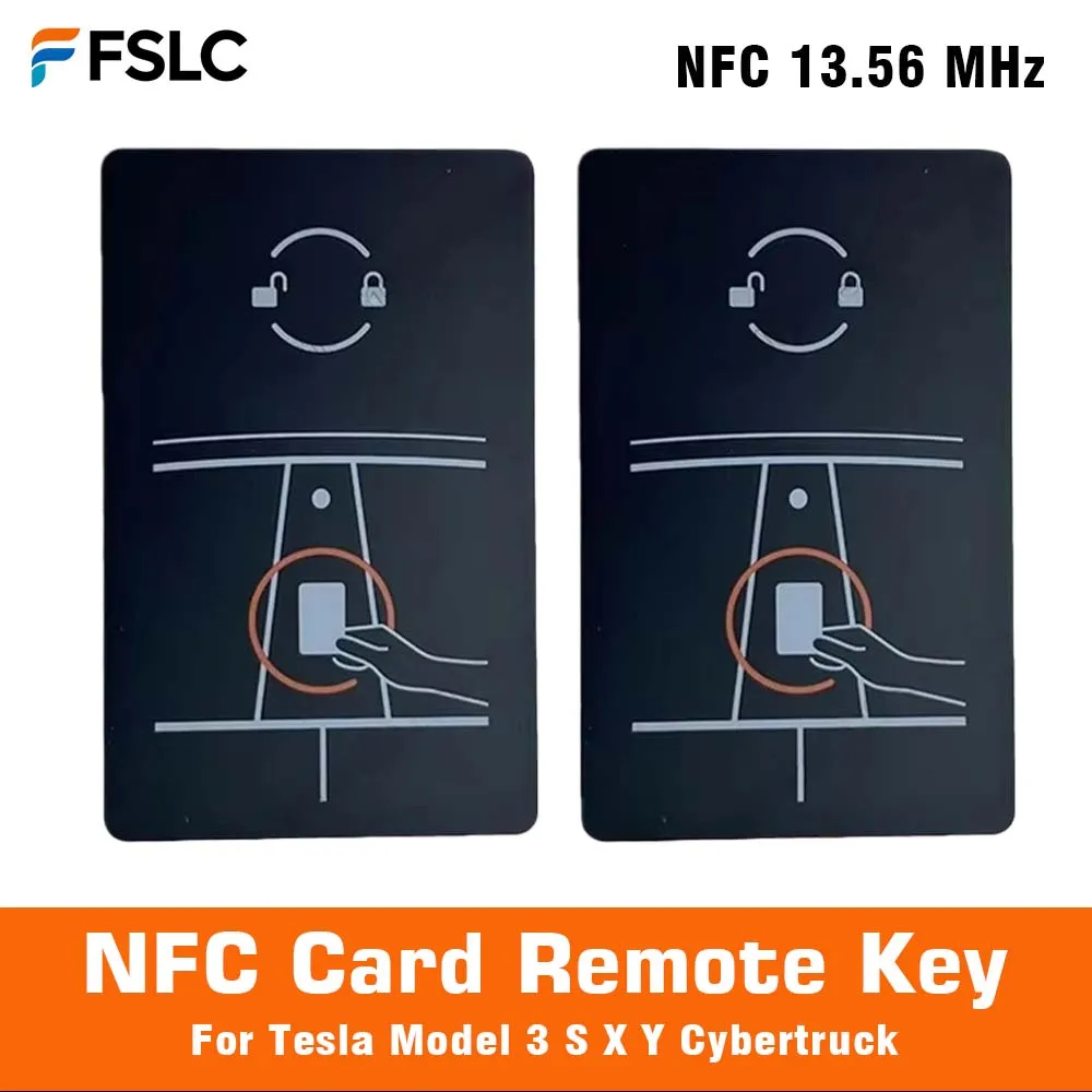 

Adaptation Card Key NFC Remote For Tesla Model 3 S X Y Cybertruck NFC 13.56 MHz Cars Accessories 1131087-00-J Portable Original